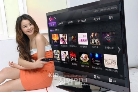 국내최초 스마트TV 뮤직서비스 선보여