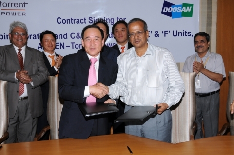 두산重, 한국기업 최초 인도 발전서비스 진출