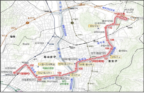 ‘면목선(청량리~신내)’ 건설로 교통불편 해소