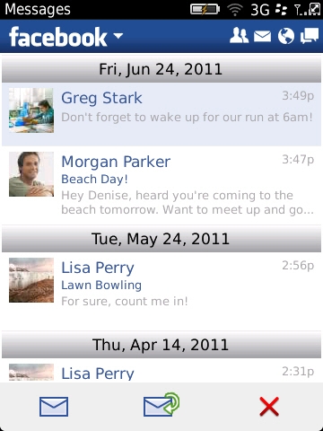 블랙베리 스마트폰용 페이스북 2.0 버전 출시 