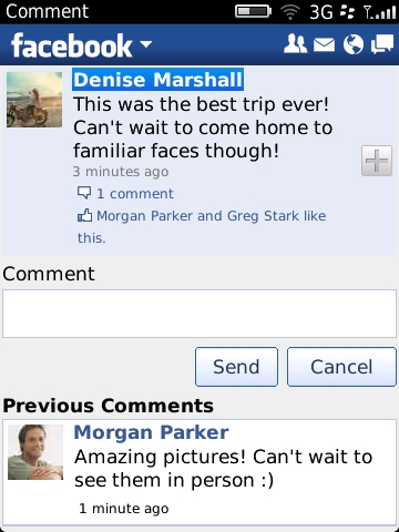 블랙베리 스마트폰용 페이스북 2.0 버전 출시 