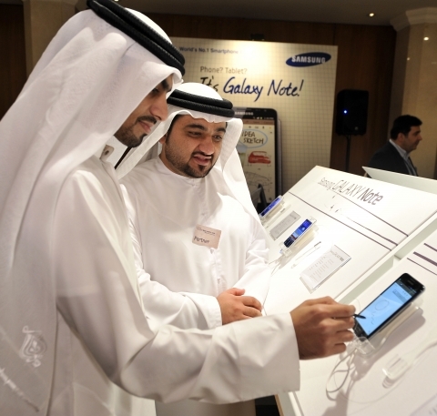 ‘갤럭시 노트’로 중동시장 공략