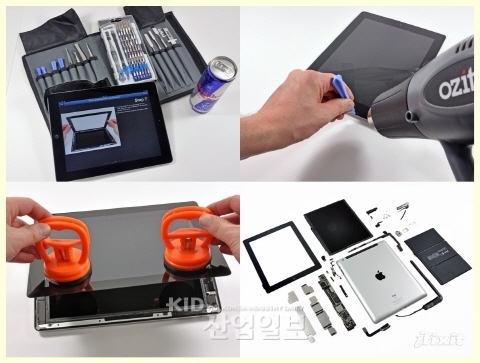 뉴아이패드 분해해보니…'안에 삼성 있다?'