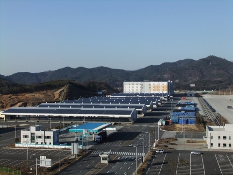 국내 최대 규모의 지붕형 태양광발전소 시공