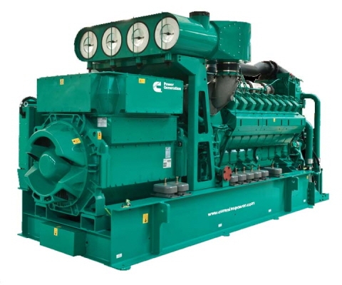 친환경 고효율 가스 발전기, 커민스 린번 가스발전 세트 주목