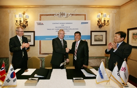 대우조선해양 반잠수식 시추선 2기 수주