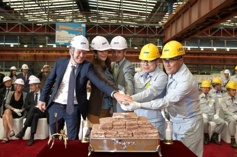 대우조선해양, 세계 최대 컨테이너선 본격 생산 시작