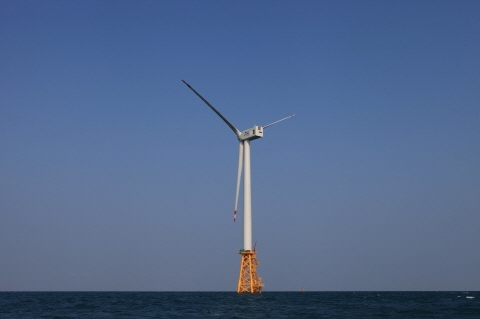 두산중공업, 국내 첫 3MW 해상풍력 발전시스템 가동