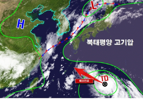 제7호 태풍 카눈(KHANUN) 17일 밤 전국 장마전선 영향 비