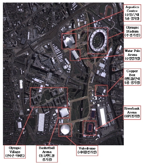 아리랑 3호가 촬영한 영국 런던 올림픽파크 '환상'