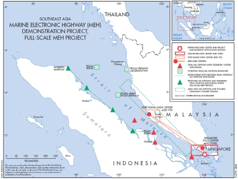 말라카·싱가포르 전자해양고속도로(MEH) 사업구간