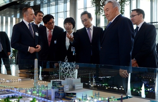 한-카자흐, 40억달러 규모 합작 발전소 착공 