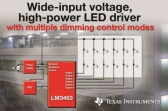 TI, 업계 최초 다중 밝기 제어 모드 제공하는 고전력 LED 드라이버 출시