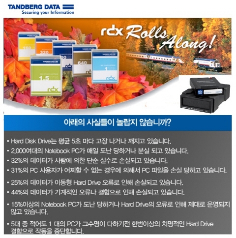 한성SMB, 1.5TB ‘텐드버그 RDX 카트리지’ 출시