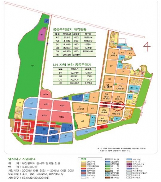 부산명지지구 상업용지 등 공급 개시 