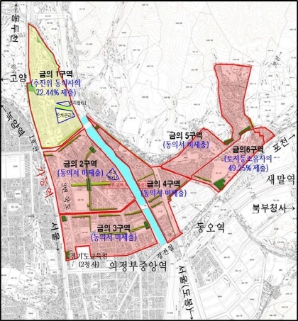 의정부 금의재정비촉진지구 뉴타운 해제