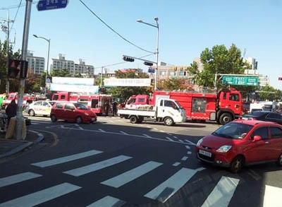 면목역 화재, SNS 통해 급전파