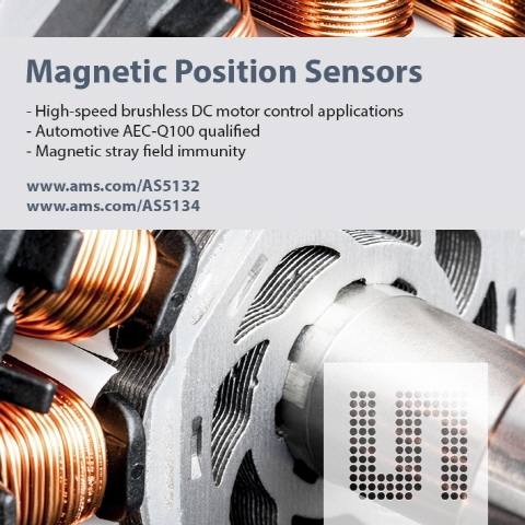 ams의 정확한 위치 센서, 자동변속기 BLDC 모터