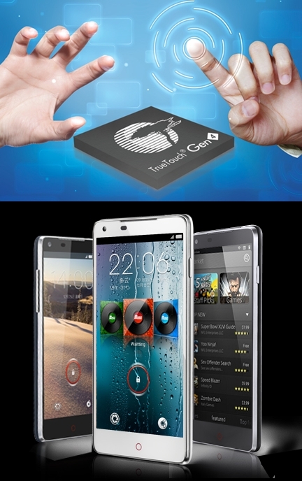 싸이프레스 트루터치 Gen4, 누비아 Z5 스마트폰에 채택