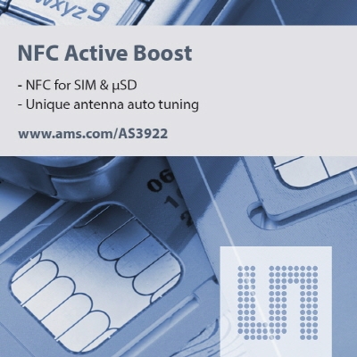 uSD와 uSIM 카드 지불 거래 가능케 하는 ams의 NFC 태그 프론트엔드