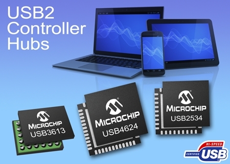 마이크로칩, 세계 최초 프로그래머블 USB2 컨트롤러 허브 출시