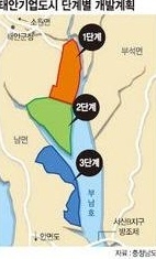 서산간척지 B지구 태안기업도시 인접 매각