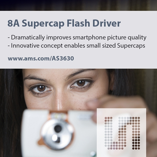 ams 포토플래시 드라이버, 스마트폰 카메라 화질 ‘향상’