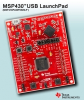 TI, 저가형 MSP430™ USB 런치패드 평가키트 발표