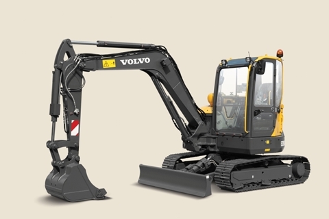 볼보건설기계, 소형 소선회 굴삭기 첫 선
