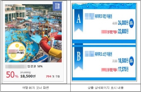 거짓·기만 가격 표시 소셜커머스 4개 업체 적발