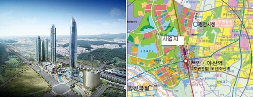 아산 배방 복합단지 개발사업 조정계획안 확정