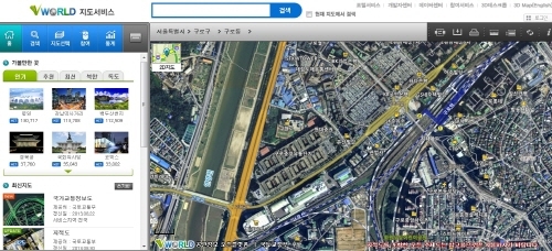 브이월드 서비스 170여개 기업이 활용