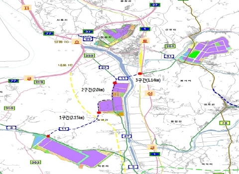 월롱첨단산업단지 진입도로, 4일 전면 개통