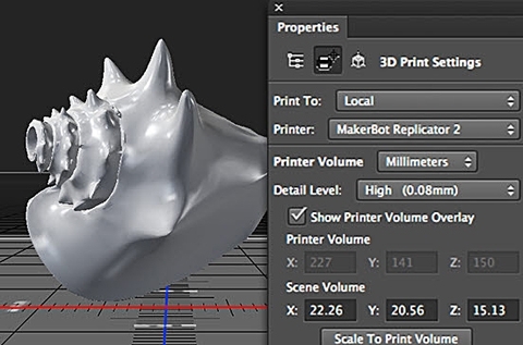어도비 포토샵 CC, 3D 프린팅 기능 추가 새 바람
