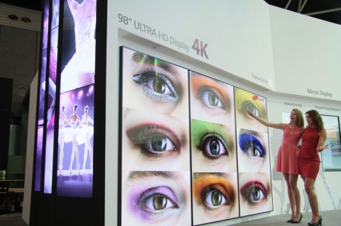 울트라HD로 상업용 디스플레이 시장 공략 강화