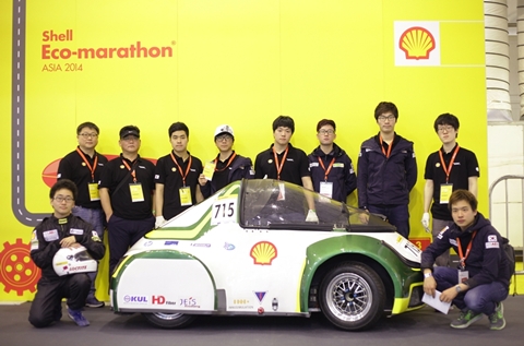 한국쉘석유 후원 한국팀, 최초로 순위권 진입