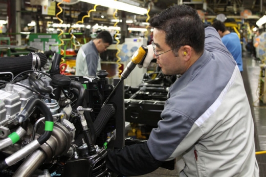 전 산업분야 생산량 증가, 경기 회복 조짐