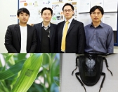 살아있는 곤충에 부착, 작동하는 전자회로 구현