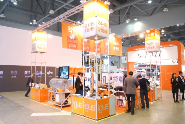 [심토스 2014 현장스케치] 한국이구스, 플라스틱 베어링 '주목'