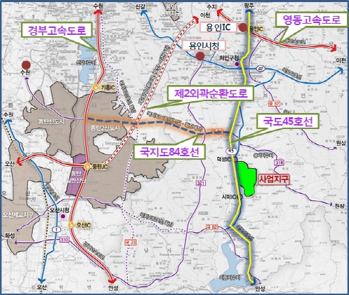 이동면에 30만평 규모 용인테크노밸리 조성
