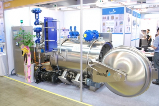 [코리아팩 2014 현장스케치] 제이엔피 이엔지, 회전형 고압 멸균기 선보여