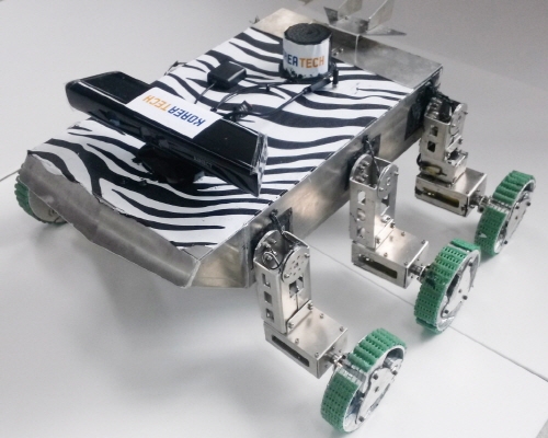 ‘수륙양용 무인정찰로봇’가변형 바퀴로 장애물 통과