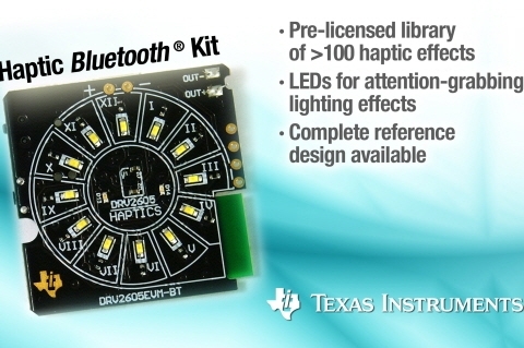 TI, 업계 최초의 햅틱 + 블루투스 키트 제공