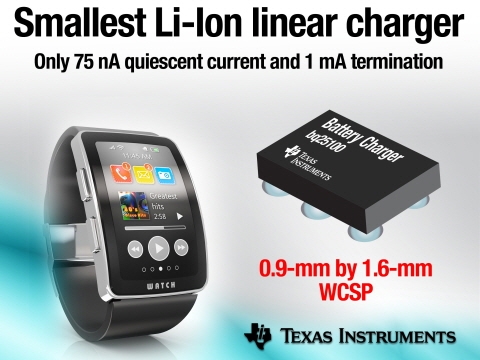 TI, 웨어러블 및 산업용 제품설계 위한 혁신적 초저전력 변환