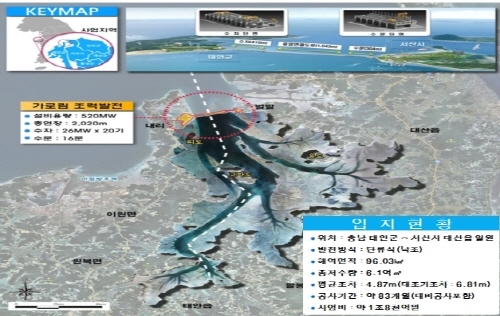 정부, 가로림만조력 환경영향평가서 반려