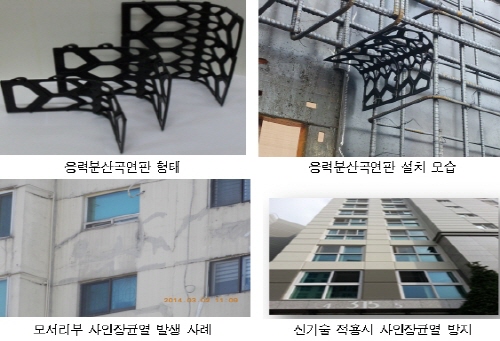 '콘크리트 구조물 모서리 부분 균열방지 신기술' 개발