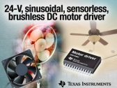TI, 정현파, 센서리스, BLDC 모터드라이버 출시