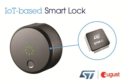 ST의 STM32 마이크로컨트롤러, 어거스트스마트락 시스템에 채택