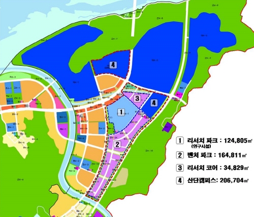 산학연 클러스터 내 도시첨단산업지 지정