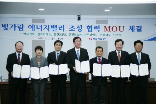 한전, 빛가람 에너지밸리 성공적 조성 위한 MOU
